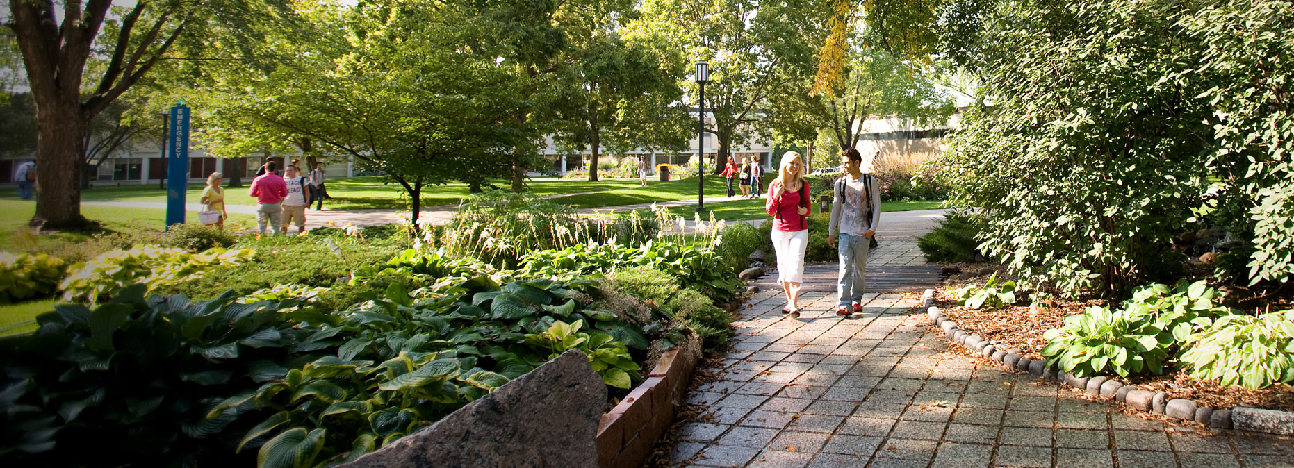 St. Cloud State University Students Walking on Campus